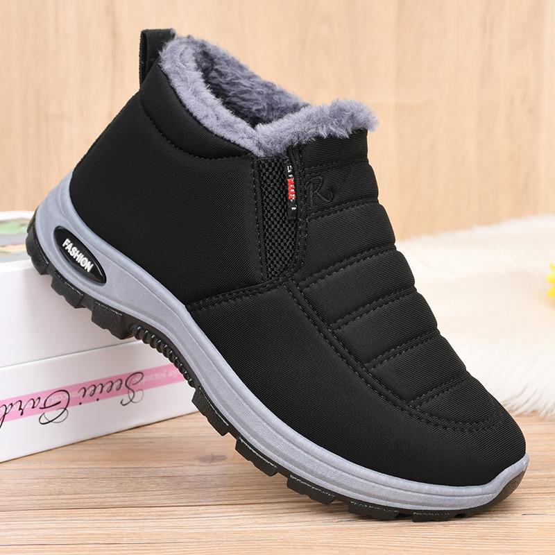 

Couple new cotton boots men s and women s boots cotton shoes snow boots piled thickened warm shoes 36 size is one size smaller