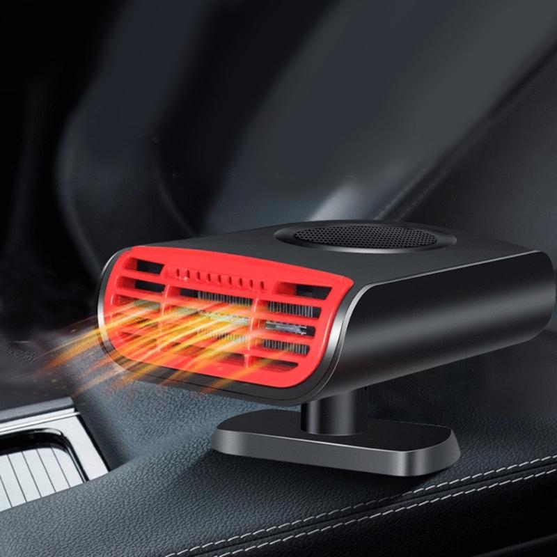 Portable 12V Car Heater Cigarette Lighter Windshield Defroster & Defogger 2 In 1 Fast Heating/Cooling Heater Demister