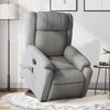 VidaXL Reclining Massage Armchair Light Grey Fabric 3205214