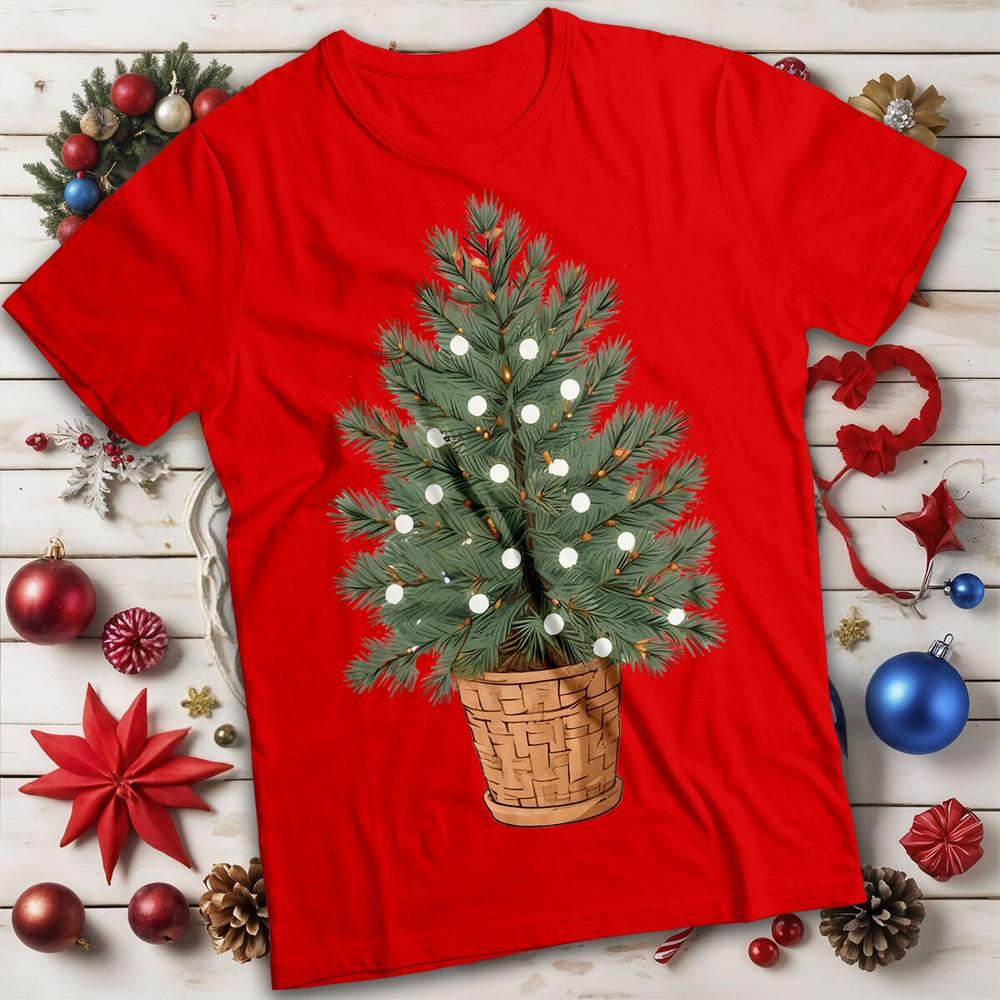Unisexs and Unisexs Christmas Tree Christmas TShirt Tee for Adults MC S