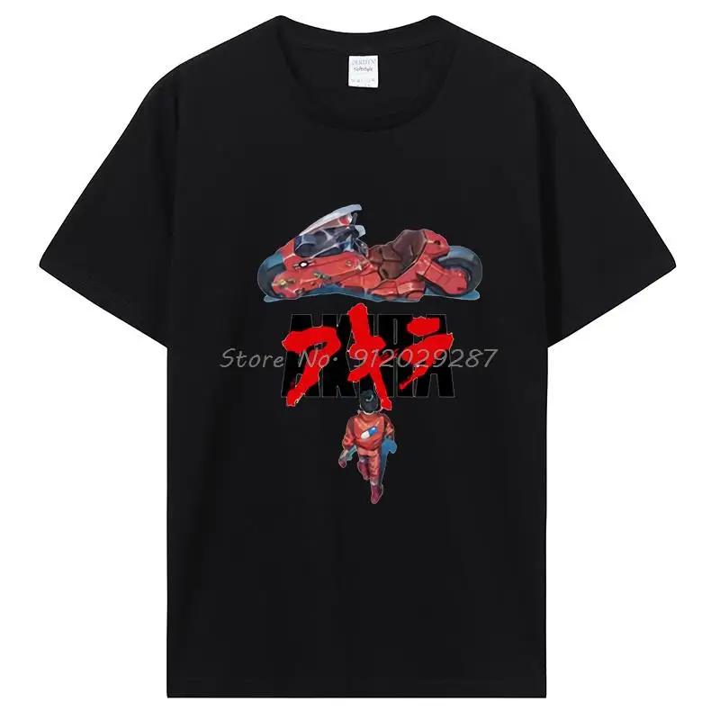 Akira Anime Graphic T-Shirt Japan Vintage Manga T Shirt WoCotton Tee Summer Streetwear Casual Tops Tshirt