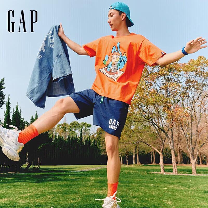 GAP MTSS Co-Lab Unisex Logo Print Short Sleeve T-Shirt M