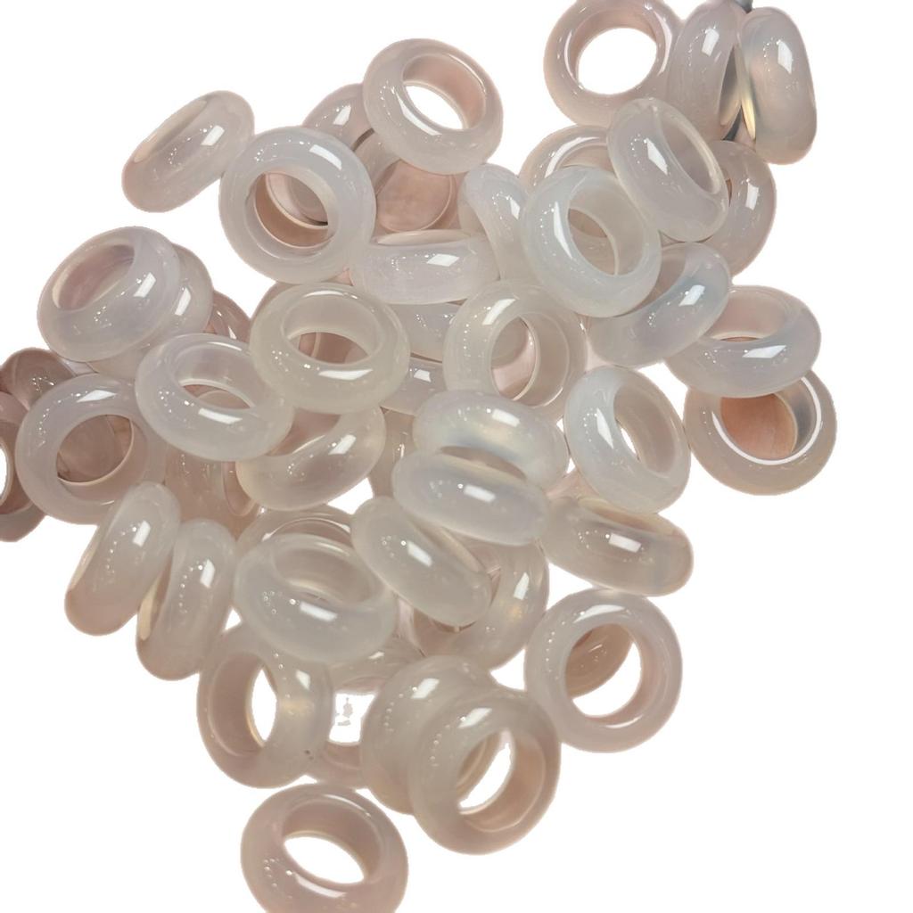 Lychee Jelly Agate Running Ring DIY Bracelet with High Ice Chalcedony