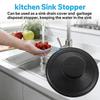 B0KB Heavy Type Sink Strainer Covers Kitchen Sink Drain Cover with Nonslip Handle