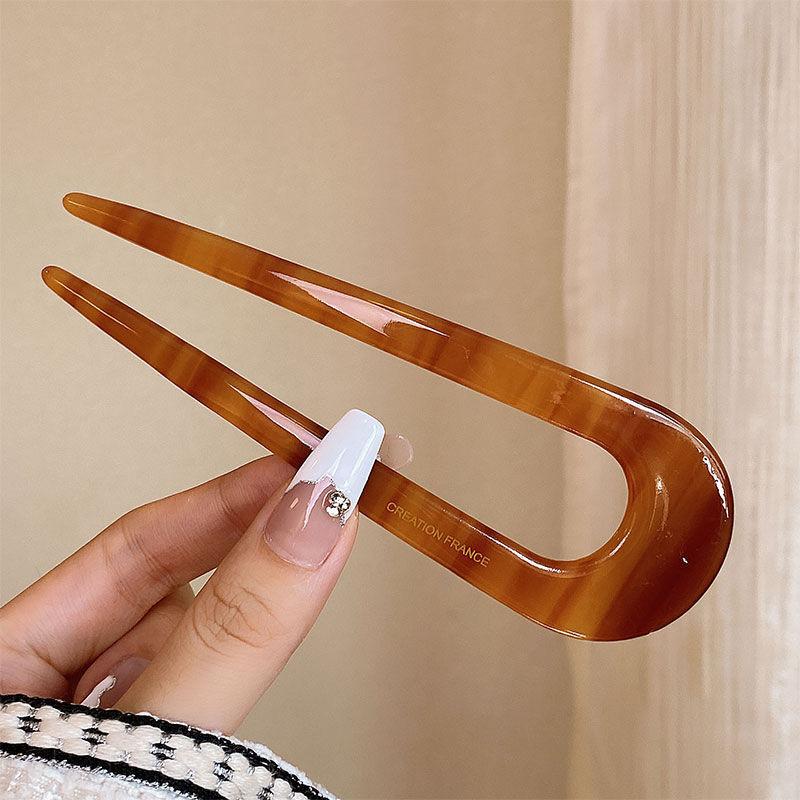 Nouvelles épingles à cheveux simples en forme de U, épingles à cheveux, bâtonnets à cheveux en métal, pinces à cheveux géométriques, accessoires pour cheveux fashion, bijoux pour femmes, couvre-chef