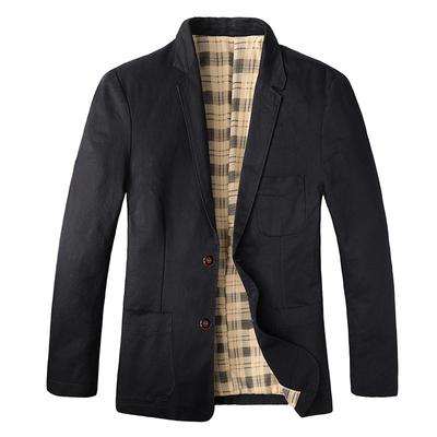Spring and Autumn Men's Suit Cotton Casual Thin Suit Washed Men's Clothing Convenient Versatile Suit Jacket