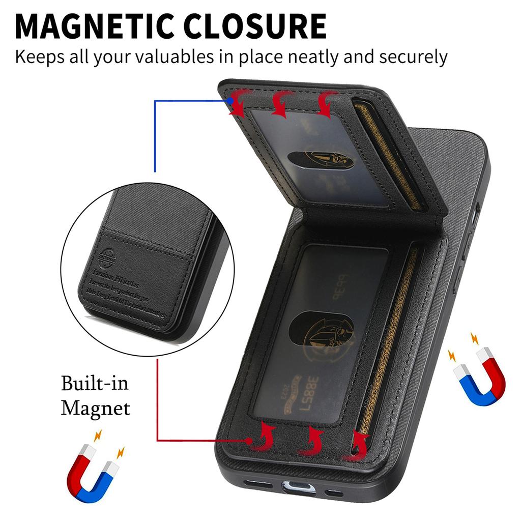 Portafoglio in Pelle RFID Custodia per Schede e Telefono per Samsung Galaxy S26 Ultra S25 S24 FE S23 S22 S21 Plus A57 A37 A17 A07 A56 A36 A26 Cover