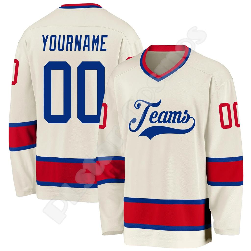NewFashion Hockey Jersey Custom Name Team Logo Number Colorful Pullover Long Sleeves 3DPrint Harajuku Casual Funny Sweatshirts 0