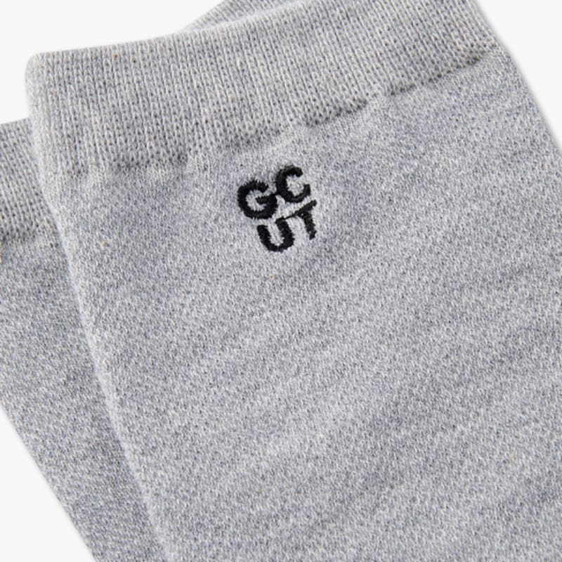 GCUT Honeycomb Collar Socks_Melange Gray 7215284202