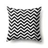 Polyester Pillowcase Peach Leather Velvet Black and White Geometric Printed Pillowcase Waist Cushion Cover Bedside Cushion Cover Bedside Cushion Cover