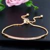 hot-selling creative exquisite hand jewelry micro-inlaid zircon single-row curved bracelet adjustable