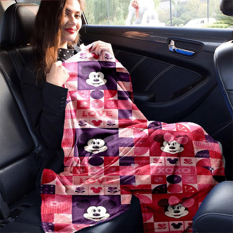 1pc Mickey Printing Blanket - Soft, All-Season Throw for Living Room, Bedroom,Personalized Gift with Adorable Cartoon Design
