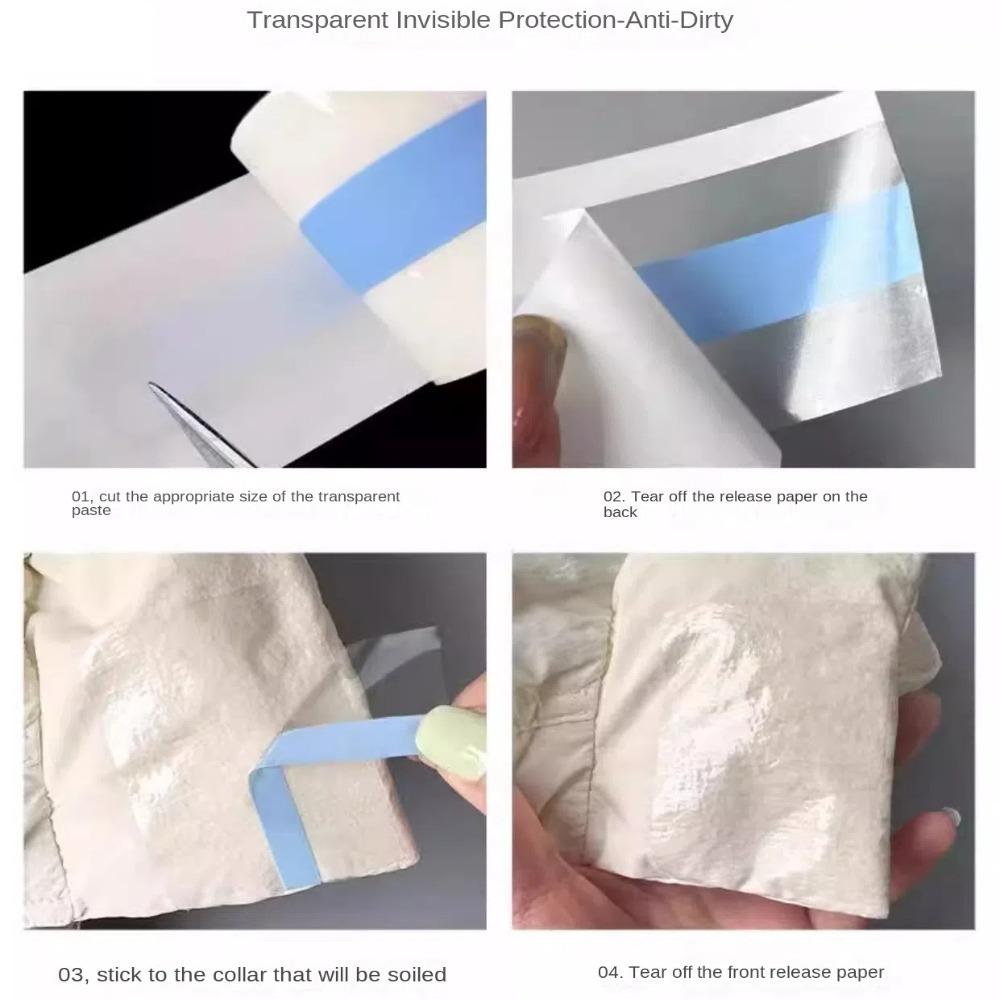Multifunctional Collar Anti Foundation Sticker 5M Anti Dirt Film Sticker