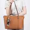 Leather fashionable high-value large-capacity bag women's new simple shoulder portable commuter bag versatile tote bag