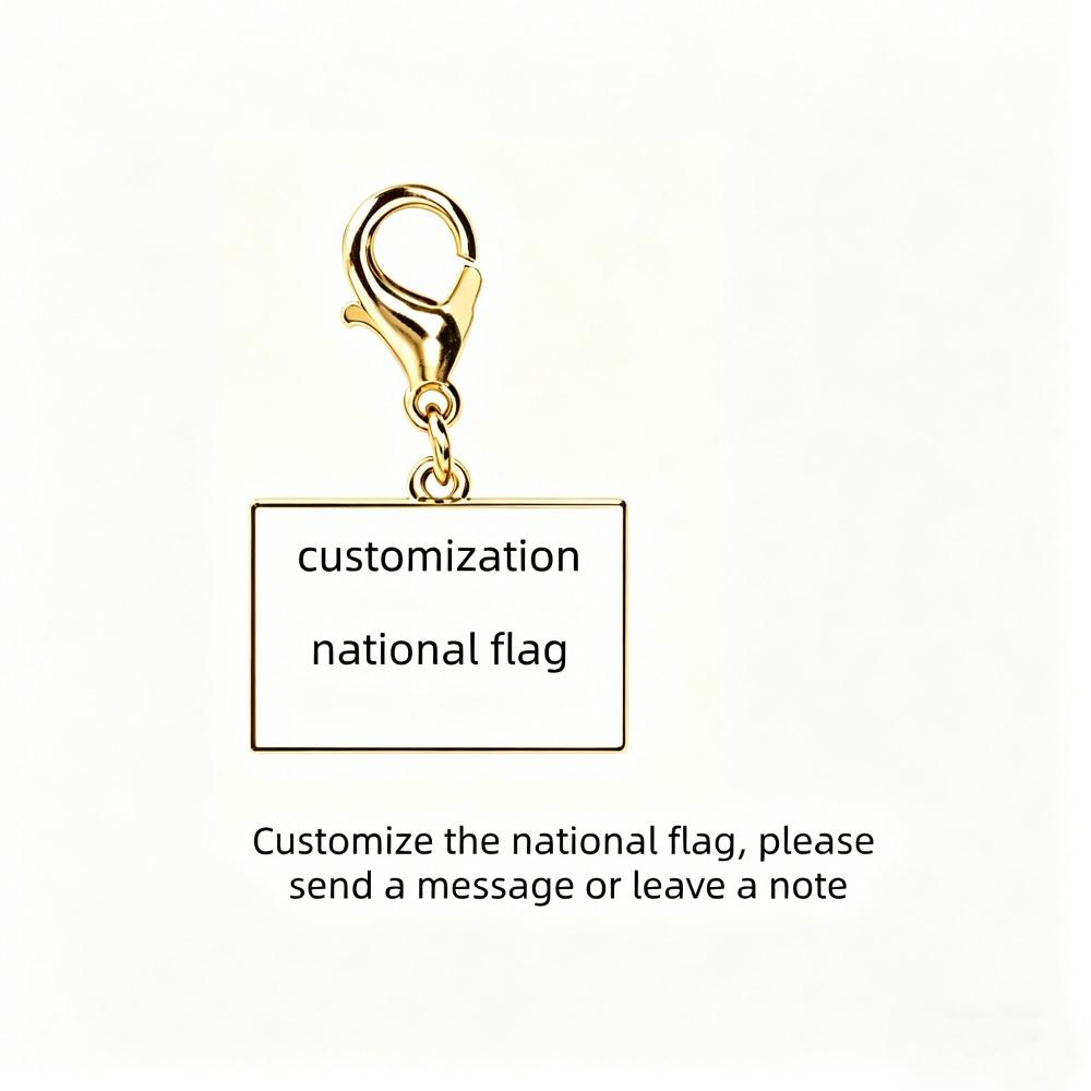 Country Flag Charms 10 Mm Pendant Necklace Bracelet Keychain Bagchain Stainless Steel Jewelry A Commemorative Gift For A Friend