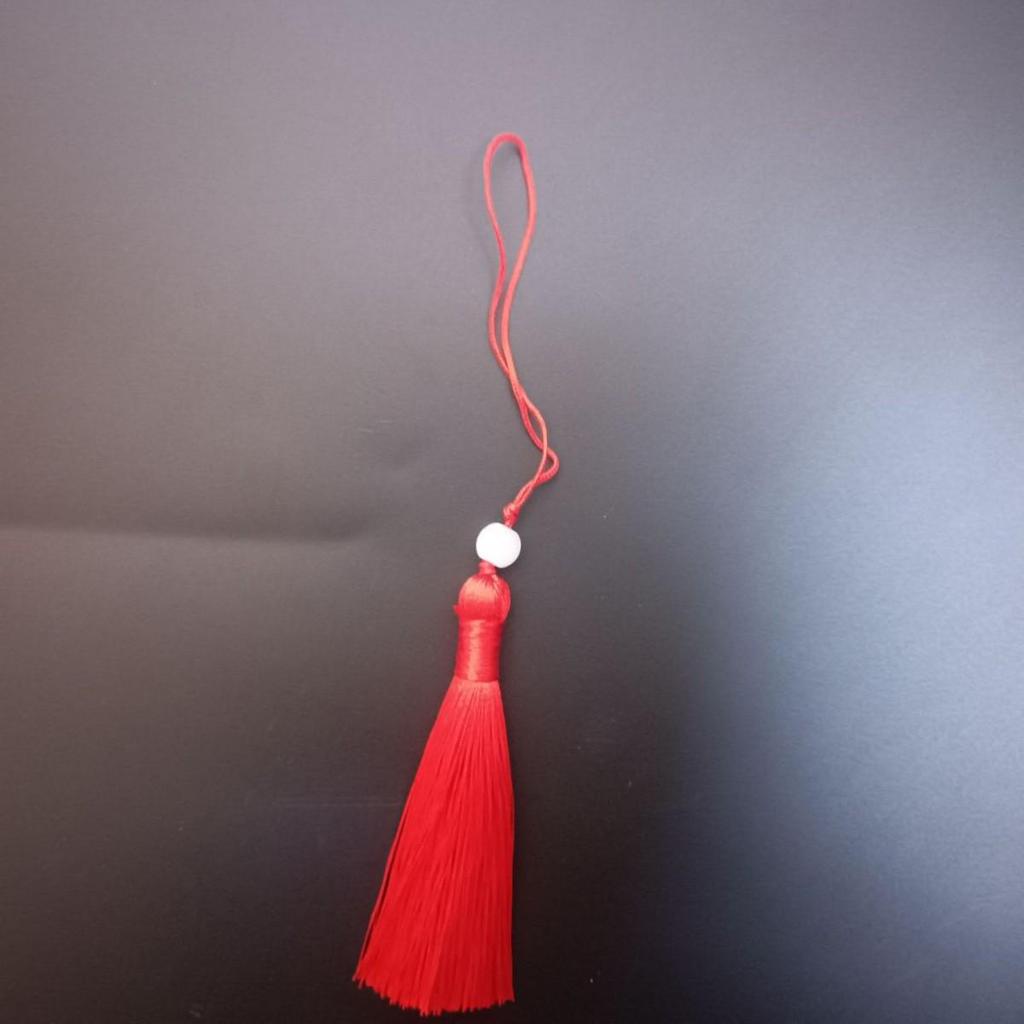Beaded Hanfu Style Ice Silk Hanging Tassel with Fan Decoration and DIY Lantern Ornament