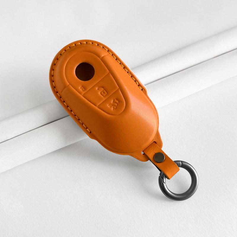 Genuine Leather Key Cover for New Mercedes C200L GLC260L A180L E300L