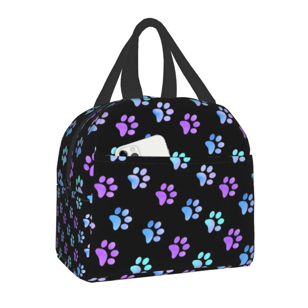 Schnauzer Coffee Dog Breed Pet Art Pure Breed Cafes Insulated Lunch Bag for Women Leakproof Cooler Thermal Bento Box