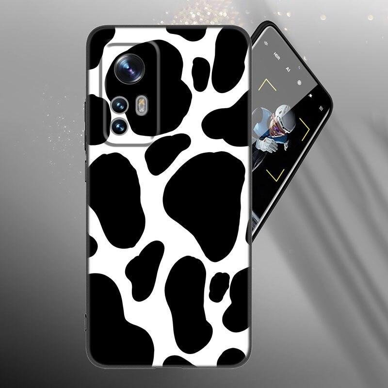 Black And White Dalmatian Cow Zebra Texture Case For Xiaomi Mi 10T 11i 11T Note 10 11 Lite NE POCO F3 M3 X3 GT NFC M4 X4 Pro 5G