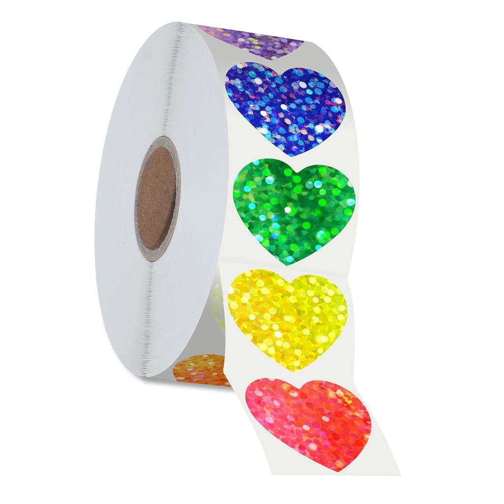 Valentine's Day Sticker Gift Sticker Heart Sticker Labels Self-Adhesive Sticker Decorative Sticker for Party Wedding