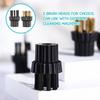 24 Pcs Washing Machine Brush Head Brass Mop Brush Head Pressure Washer Brush Steam Cleaner Mop Brush Cleaner Parts Household Cleaning Supplies Steam