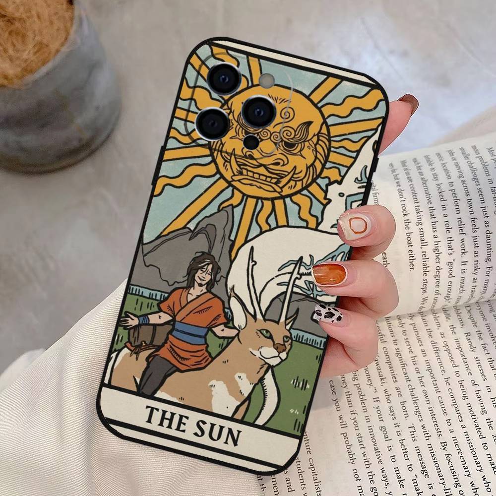 Avatar Tarot Phone Case For iPhone 17, 16,15,14,13,12,11 Plus,Pro Max, Others Soft Black Cover