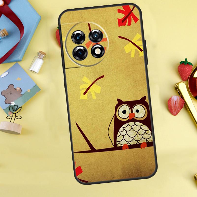 Baby Cute Owl Case For OnePlus 15 13 12 11 9 10 Pro 13T 13R 12R 10T 8T Nord 5 CE 3 4 2 Lite N20 N30 Cover