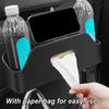 1Pcs Auto Interior Storage Car Tissue Box Holder with 2 Cup Holders Headrest Hooks  Car Accessories