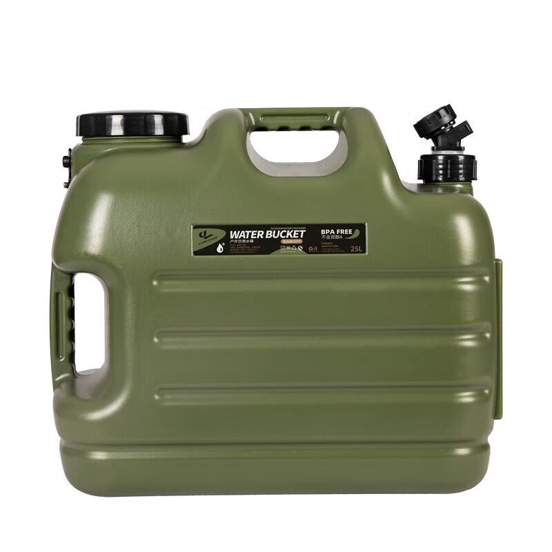 Outdoor Portable Military Green PE Water Storage Bucket 10L