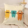 Simple Nordic Modern Anime Cushion Cover Soft Plush DoubleSided Pillow Cover Cozy Sofa Cushion Case Living Room Home Gift