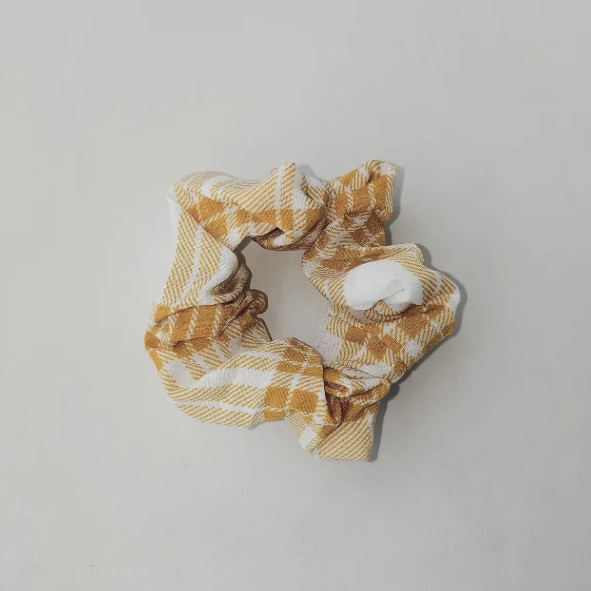 

1 шт. лимонно-желтая клетчатая резинка для волос, свежий, милый и сладкий аксессуар для волос для ежедневного использования женщинами