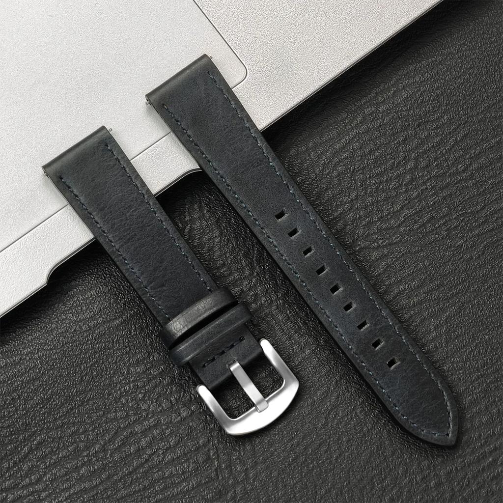 20mm 22mm Leather Strap for Samsung Galaxy Watch7 6 5 4 40/44mm 6/4 Classic Replacement Bracelet for Huawei Watch 3 4Pro GT3 GT2