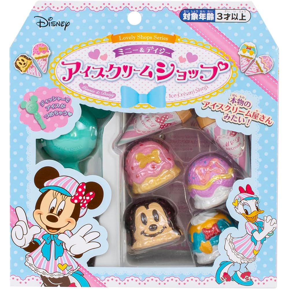 Maruka Minnie & Daisy Ice Cream Shop Toy for Pretend Play Ages 3 and Up