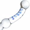 New SM Transparent Glass Bead Anal Plug, Male Prostate Massager, Clitoral Stimulation Vibrator for Women,18+Adult Sex Toys