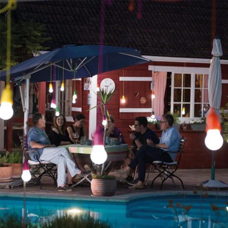 8 stücke LED Kabel Glühbirnen Tragbare Bunte Nachttisch Nachtlicht Batterie