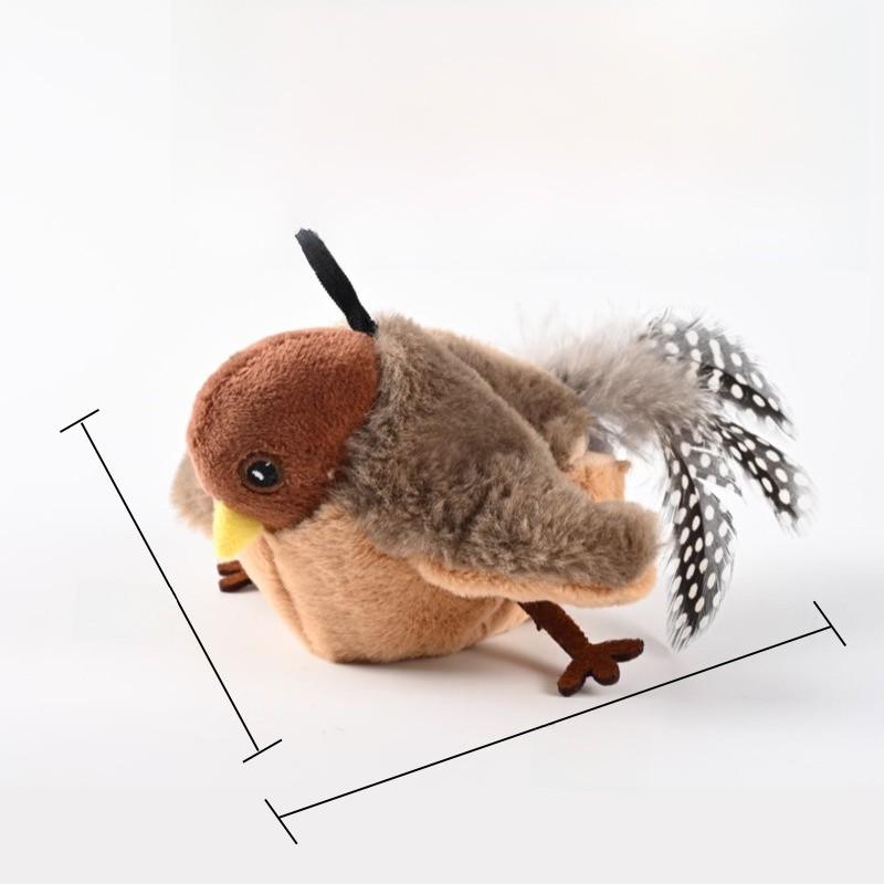 Interactive Plush Cat Toy With Sound And Motion For Indoor Play And Enrichment