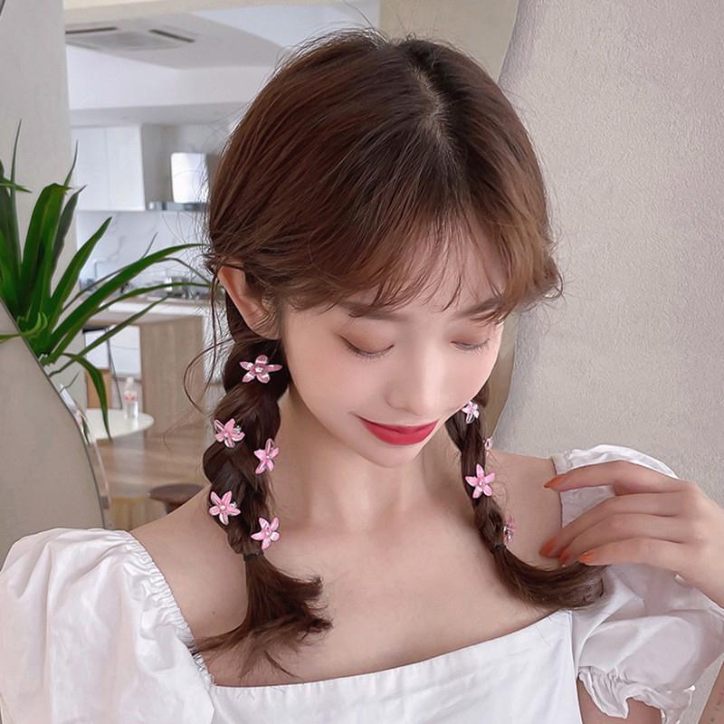 10ks/sada Dívčí květina Mini spona do vlasů pro zaplétání vlasů Knoflíky do vlasů Sponky do vlasů Barrette Styling Vlasové doplňky