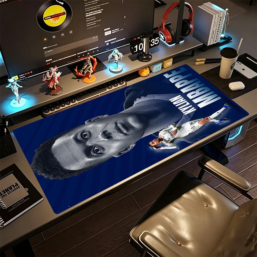 Starspieler Kylian Mbappé Gaming-Mauspad Tastaturpad Schreibtisch-Mauspad Rutschfester Gummiunterboden Büro-Schreibtischzubehör
