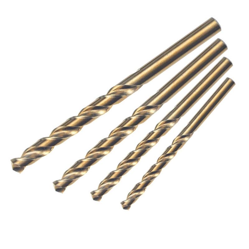 Professional M35 Twists Drill Bit Set 3-14mm Diameter Cobalt Speed Steel for Stainless Steel and Metal Drilling