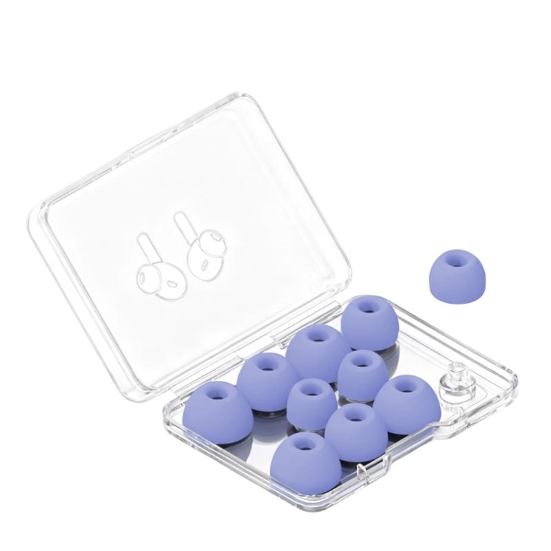 Sweatproof Earbud Ear Tip 5Size Silicone Earplug Secure Fit For Pro2 Wireless Earphones Gym Workouts Long Wear