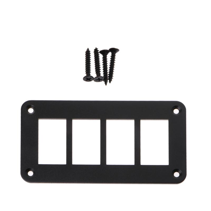 2/3/4/6 Way 6 Hole Aluminum Rocker Switch Panel Housing Holder For ARB Carling Narva Boat Type Auto Parts Switches Parts