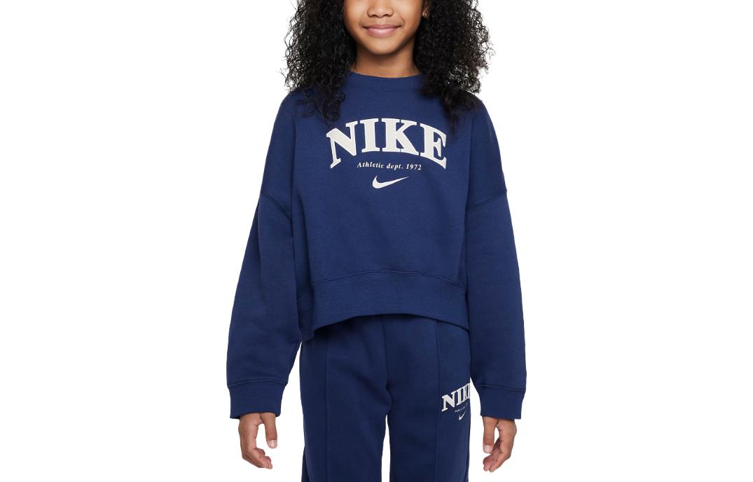 Nike Kids Sweatshirts Crew Neck Moderate FD0885-410 XL