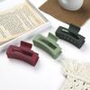 High-End Frosted Solid Color Hair Clip for Women