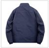 Herbst/Winter 2025 Herren Wasserdichte Jacke mit Stehkragen - Lässig, Einfarbig, Für mittlere und ältere Jahre.
