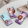 Custodia per Telefono G-Gabby Cats in Silicone Nero Morbido Per Samsung S25,S24,S21,S22,S23,S30,Ultra,S20,Plus,Fe,Lite