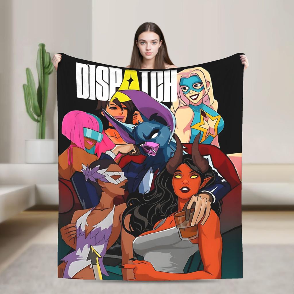 Soft Blanket Picnic Dispatch Game Throw Blanket  Flannel Bedspread For Bedroom Funny Sofa Bed Cover