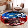 Sonic Printed Round Rug Carpet Chair Rug Area Rug Entryway Doormats,for Office Chair Living Room Bedroom Kitchen Room.