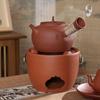 Bollitore con infusore da tè in argilla Set teiera in ceramica per bollire Teiera Zen fatta a mano Scalda teiera Teaware portatile in ceramica