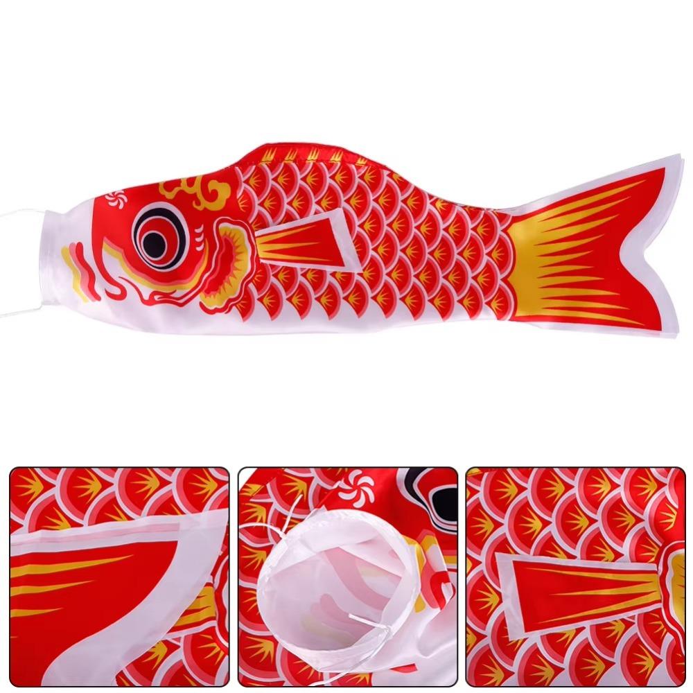 40/70cm Carp Streamer Fish Flag Japanese Plastic Flying Toy New Photo Prop  Yard Hanging Decor