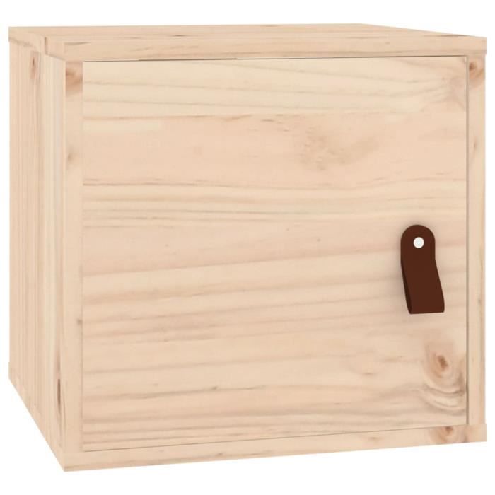 818356 vidaXL Wall Cabinets 2 Pcs 31.5x30x30 Cm Solid Pine Wood